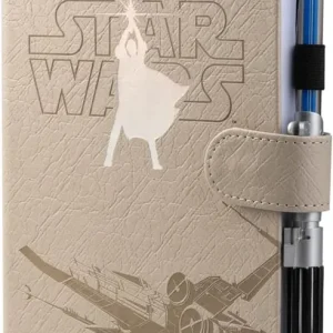 CUADERNO PREMIUN A5 BOLIGRAFO SABLE DE LUZ STAR WARS