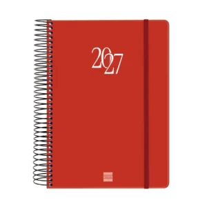AGENDA ANUAL MY E10 1 DIA PAGINA 2027 ROJO