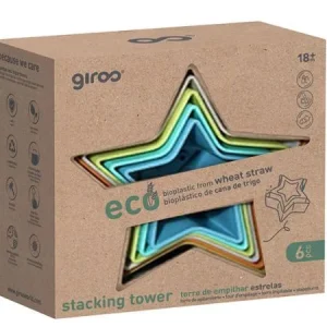 TORRE APILABLE ESTRELLITAS 6 PZS BIO PLASTICO GIROS ECO