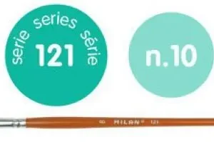 PAQ/6 PINCEL ESCOLAR PLANO Nº10 SERIE 121 MILAN