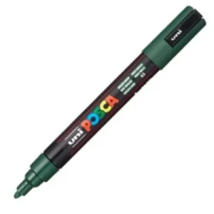 MARCADOR UNI-POSCA PC5M COLOR VERDE INGLES 1.8-2.5MM