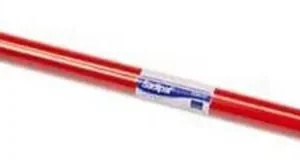 Rollo semiperforado papel charol 0.50x16.25 m rojo
