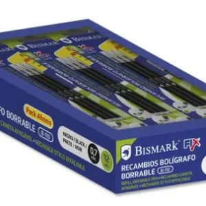 C/12 recambio boligrafo borrable negro bismark
