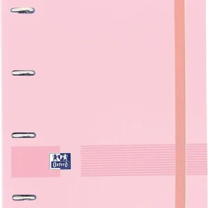 Carpebloc polyfoam a4+ 4 anillas 35mm con recambio cuadrícula 5x5 color rosa chicle