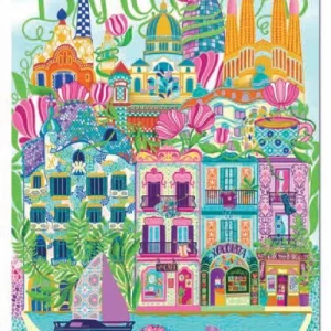PUZZLE 1000 PIEZAS BARCELONA CAR PINTOS