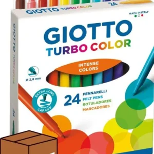 (pack 5u.) Estuche 24 rotuladores giotto turbocolor