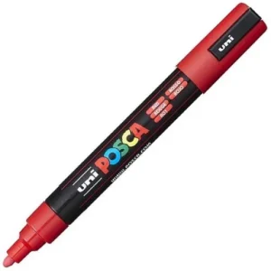 Marcador uni-posca pc5m color rojo fluor punta 1,8-2,5mm
