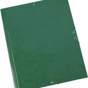 CARPETA DIBUJO A3 GOMAS Y SOLAPAS CARTON GOFRADO VERDE