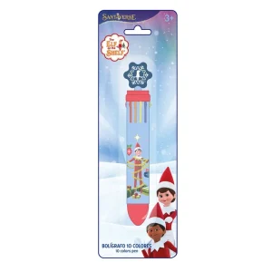 DISPLAY 12 BOLIGRAFO RETRACTIL 10 COLORES SANTAVERSE 7x20cm