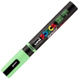 Marcador uni-posca brush punta 1-4mm pc-5br color verde claro