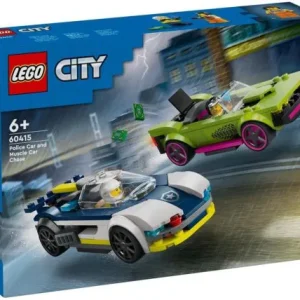 COCHE DE POLICIA Y POTENTE DEPORTIVO