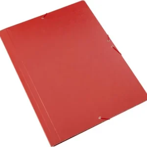 CARPETA DIBUJO A3 GOMAS Y SOLAPAS CARTON GOFRADO ROJO