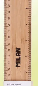 Regla gruesa 30 cm de bambú