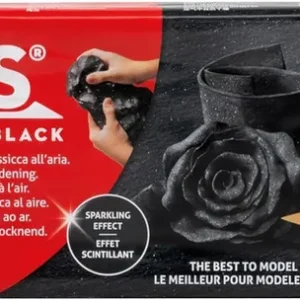 Pasta para modelar mineral black 800g