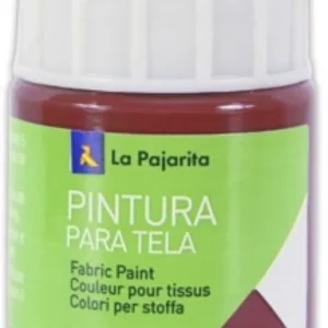 C/6 BOTE PINTURA PARA TELA OPACA LA PAJARITA ROJO 35ML