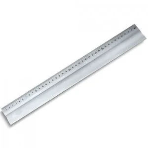 REGLA 40CM ALUMINIO CON BANDA ANTIDESLIZANTE