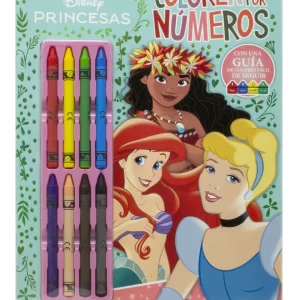 Princesas. Colorea por números con ceras Disney 2025