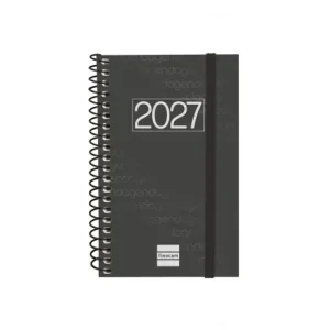 AGENDA ANUAL YEAR E3 SEMANA VISTA HORIZONTAL 2027 NEGRO