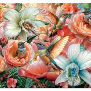 PUZZLE 500 PIEZAS JARDIN DE COLIBRIS