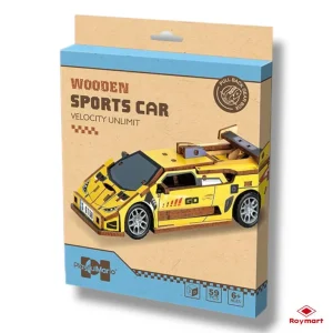 Puzzle madera 59 piezas coche de carreras