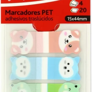 BLISTER 4 TIRAS ADHESIVAS TRANSLUCIDAS 15X44 ANIMALES