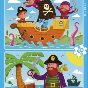 Piratas 2 puzzles 20 piezas