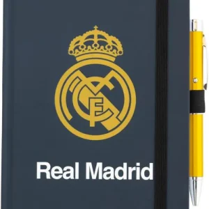 CUADERNO PREMIUM A5 CON BOLIGRAFO PROYECTOR REAL MADRID