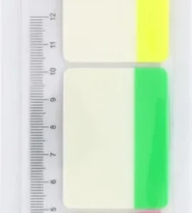 Blister marcadores autoadhesivos translucidos 38x50 con regla