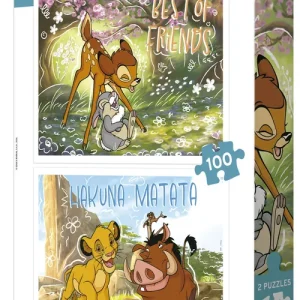 PUZZLE 2X100 PIEZAS CLASICOS DISNEY