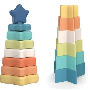 PIRAMIDE DE ESTRELLITAS 14 PZS BIO PLASTICO GIROS ECO