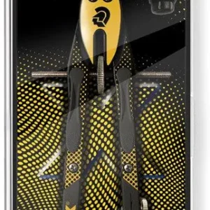 Estuche compas metálico de precision norix 555 color amarillo/negro