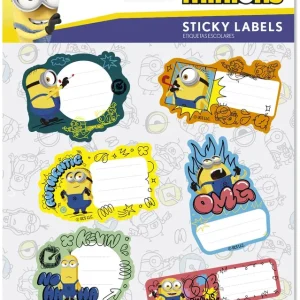 BLISTER ETIQUETAS ADHESIVAS PREMIUM MINIONS