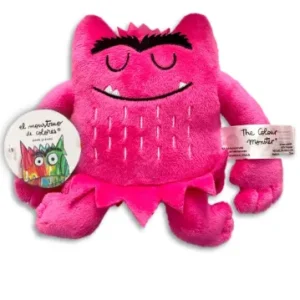 Pequeño peluche monstruo de colores Rosa 15cm VV.AA. 2025