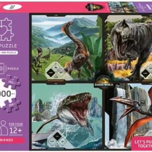 JURASSIC WORLD TEAMPUZZLE FOR FRIENDS 250-250-250-250 PZS