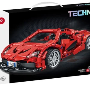 COCHE DE CARRERAS TECHNIC CON PULLBACK ROJO