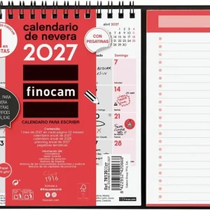 Calendario escribir con iman xs 2027 140x150 mm.