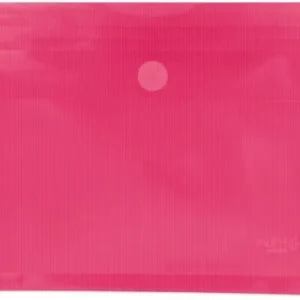 PAQ/5 CARPETA SOBRE Fº FUCSIA CON FUELLE VELCRO PP MULTILIN