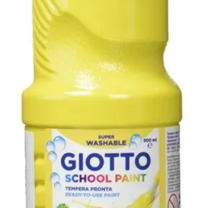 Bote témpera escolar Giotto 500ml amarillo