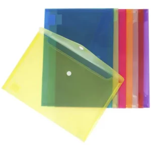 PAQ/12 CARPETA Fº CIERRE VELCRO PP COLORES SURTIDOS
