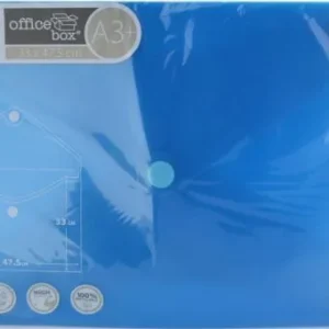 PAQ/10 CARPETA SOBRE A3+ V-LOCK 330X475 CIERRE VELCRO AZUL