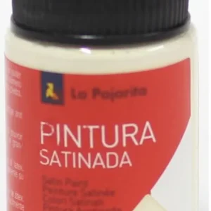 C/6 bote pintura satinada la pajarita marfil base latex