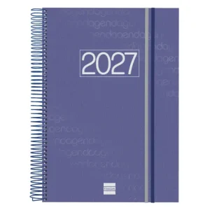 AGENDA ANUAL YEAR E40 1 DIA PAGINA 2027 AZUL
