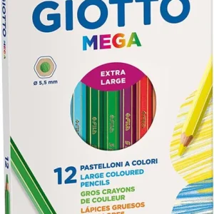 ESTUCE 12 LAPICES DE COLORES GIOTTO MEGA