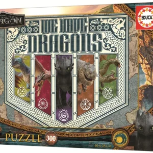 PUZZLE 300 PIEZAS COMO ENTRENAR A TU DRAGON
