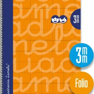 CUADERNO ESPIRAL Fº 80H 90G 3MM NARANJA CUADROVIA EXTRADURA
