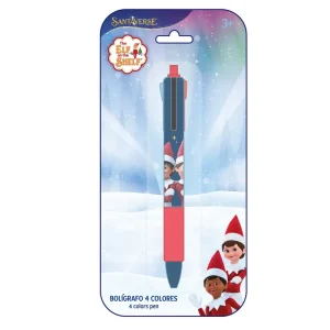 DISPLAY BOLIGRAFO RETRACTIL 4 COLORES SANTAVERSE 8x19cm