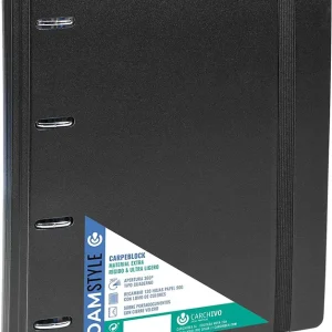 CARPEBLOCK FOAM STYLE NEGRO A4+ 4 ANILLAS 35MM CON RECAMBIO