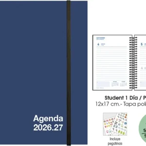 AGENDA ESCOLAR 26-27 STUDENT 12X17 DP AZUL