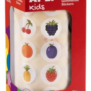 ROLLO DE GOMETS TEMATICOS FRUTA