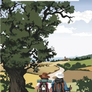 Mapa ilustrado Camino de Santiago AAVV 2021